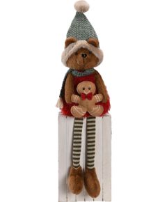 Decoration FUN DORIS H70cm, bear with gingerbread