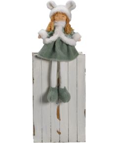 Decoration FUN ELLI H40cm, jõulutüdruk, green