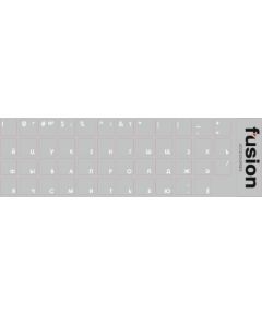 Fusion laminētas tastatūras uzlīmes RU caurspīdīgas | baltas