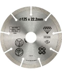 Dimanta griešanas disks Stanley STA38107-XJ; 125x22,23 mm