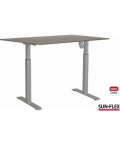 Regulējama augstuma rakstāmgalds SUN-FLEX ADAPT I, viens motors, pelēka virsma un rāmis