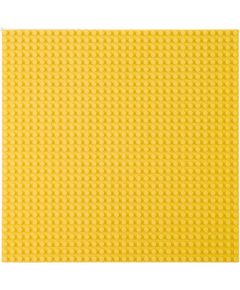 Leantoys Płyta Plansza Konstrukcyjna Do Klocków Budowania Żółta 40x40cm