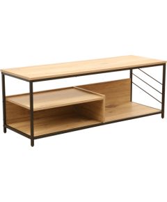 TV table DIMITRA 120x40xH45cm, rustic/black