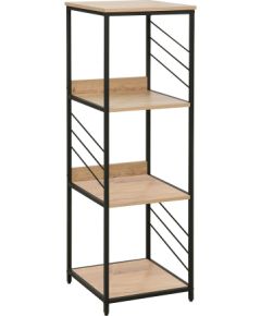 Shelf DIMITRA 40x40xH124cm, rustic/black
