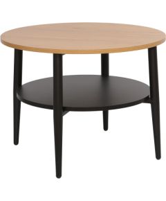 Coffee table HECTOR 60x60xH45cm, ash/black