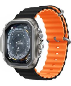 Devia strap Deluxe Sport6 for Apple Watch 44mm| 45mm| 46mm| 49mm black orange