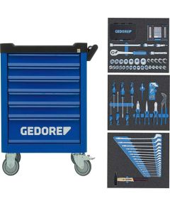 Gedore tool trolley Workster WSL-M-TS-172 (blue / black, incl. 172 tools)