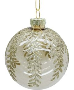 Christmas ornament JOY GLAM D8cm, glass