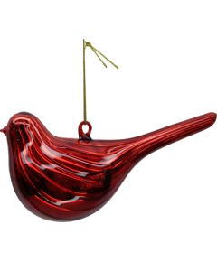 Christmas ornament JOY BIDRY RED 15cm, glass