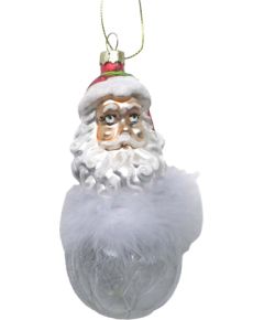 Christmas ornament JOY SANTA BALL 14cm, glass
