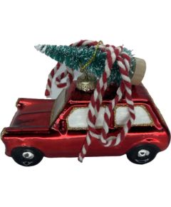 Christmas ornament JOY CAR 10cm, glass