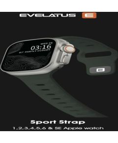 Evelatus   Watch 38/40/41 Sport Silicone Loop Dark Gray