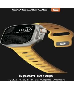 Evelatus   Watch 38/40/41 Sport Silicone Loop Gold
