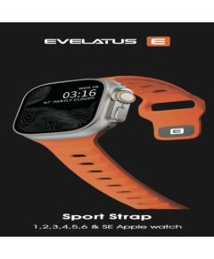 Evelatus   Watch 42/44/45 Sport Silicone Loop Orange