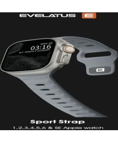 Evelatus   Watch 42/44/45 Sport Silicone Loop Light bluish Gray