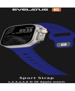 Evelatus   Watch 38/40/41 Sport Silicone Loop Dark Blue