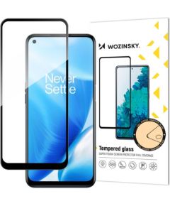 Wozinsky   Wozinsky Super Tough Full Glue Tempered Glass Full Screen With Frame Case Friendly OnePlus Nord N200 5G Black