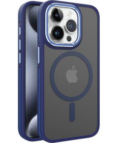 iLike Apple  iPhone 14 DUAL METAL FRAME MAGSAFE CASE Blue