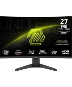 LCD Monitor MSI MAG 276CF E20 27" Gaming/Curved Panel VA 1920x1080 16:9 200 Hz 0.5 ms MAG276CFE20