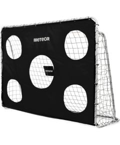 Meteor futbola vārti ar mērķa paklāju 240x170x80 cm