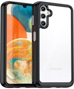iLike Samsung  Galaxy A54 5G cover with a flexible frame Transparent Black