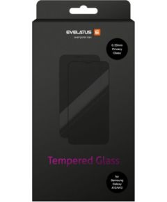 Evelatus Samsung  Galaxy A12/M12 0.33 Privacy Flat Clear Glass Japan Glue Anti-Static