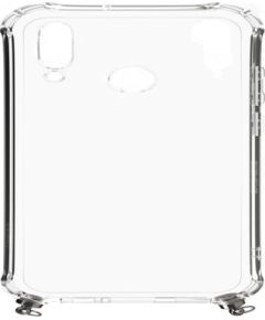 Evelatus Huawei  P30 Lite Silicone Transparent with Necklace TPU Strap Space Gray