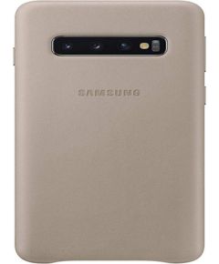 Samsung   Galaxy S10 Leather Cover EF-VG973LJEGWW Gray