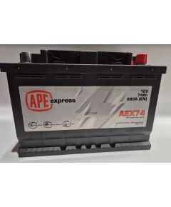APE express 77Ah 780A Startera akumulatoru baterija 278x175x190-+