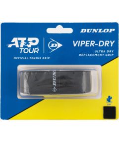 Tennis racket replacement grip DUNLOP VIPERDRY ATP 1pcs, black