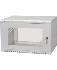 Komutācijas sienas skapis 19"- 6U - 450mm PELĒKS