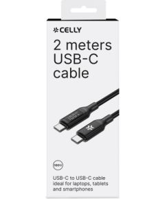 Celly USB-C to USB-C Cable 100W with LED Display [Power delivery]