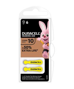 Baterijas Duracell Hearing Aid 10 (A10) 6 pack