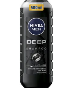 Nivea Men Deep Shampoo - Revitalizační šampon pro mastné vlasy a vlasovou pokožku 500ml
