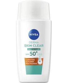 Nivea Derma Skin Clear Daily UV Fluid SPF 50+ - Denní UV fluid pro problematickou pleť 40ml