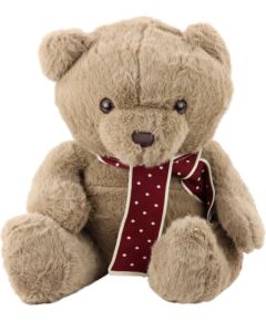 Leantoys Pluszowa Maskotka Przytulanka Duży Miś Z Szalikiem Jasnobrązowy 45cm EDUKAMP