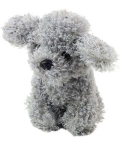 Leantoys Pluszowa Maskotka Przytulanka Piesek Pudel Miniaturowy Szary 20cm EDUKAMP