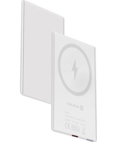Evelatus   3000mAh Power Bank Super Slim With Wireless charging  White