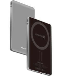 Evelatus   PD20W 5000mAh Power Bank MagLink Elite With Wireless charging Silver