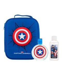 Fragrances For Children Captain America Gift set EDT 100 ml, shower gel 100 ml and cosmetic bag 100ml