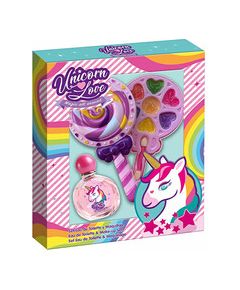 Fragrances For Children Eau My Unicorn Gift set EDT 50 ml and makeup palette 50ml