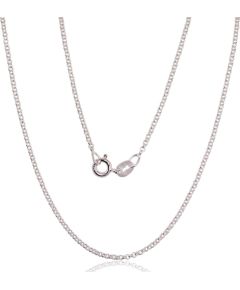 Серебряная цепочка Rollo 1 мм #2400144, Серебро 925°, длина: 42 см, 2.3 гр.