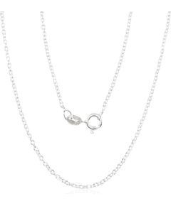 Серебряная цепочка Якорное круглое 1,1 мм #2400086, Серебро 925°, длина: 50 см, 2.4 гр.