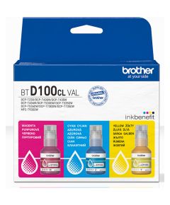 Tinte Brother BTD100CL Yellow Cyan Magenta