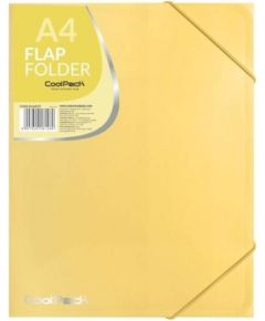 Coolpack flap folder PP, A4, pastel yellow
