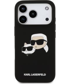 Karl Lagerfeld Liquid Silicone Double Heads MagSafe Case Aizsargapvalks priekš Apple iPhone 17 Pro