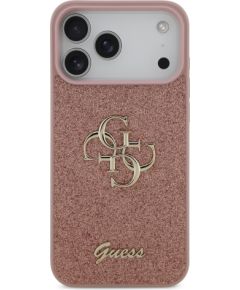 Guess PU Fixed Glitter 4G Metal Logo Case Чехол для Apple iPhone 17 Pro Max