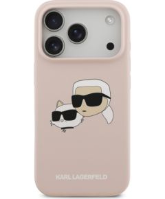 Karl Lagerfeld Liquid Silicone Double Heads MagSafe Case Aizsargapvalks priekš Apple iPhone 17 Pro
