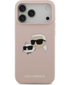 Karl Lagerfeld Liquid Silicone Double Heads MagSafe Case Aizsargapvalks priekš Apple iPhone 17 Pro Max