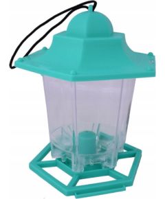 Greenmill KARMNIK Z DASZKIEM PLASTIKOWY ZIELONY SZEROKOŚĆ 13cm WYSOKOŚĆ 18cm